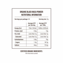 Organic Black Maca Superfood Powder